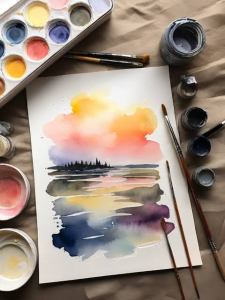 Watercolour painting 