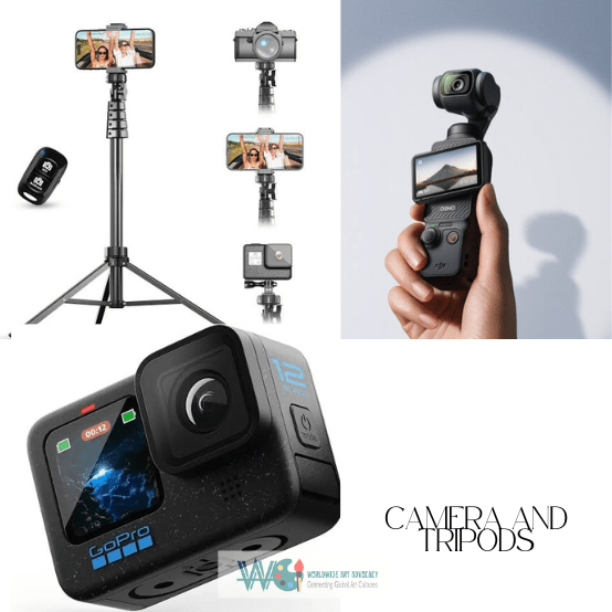 Camera and tripods image