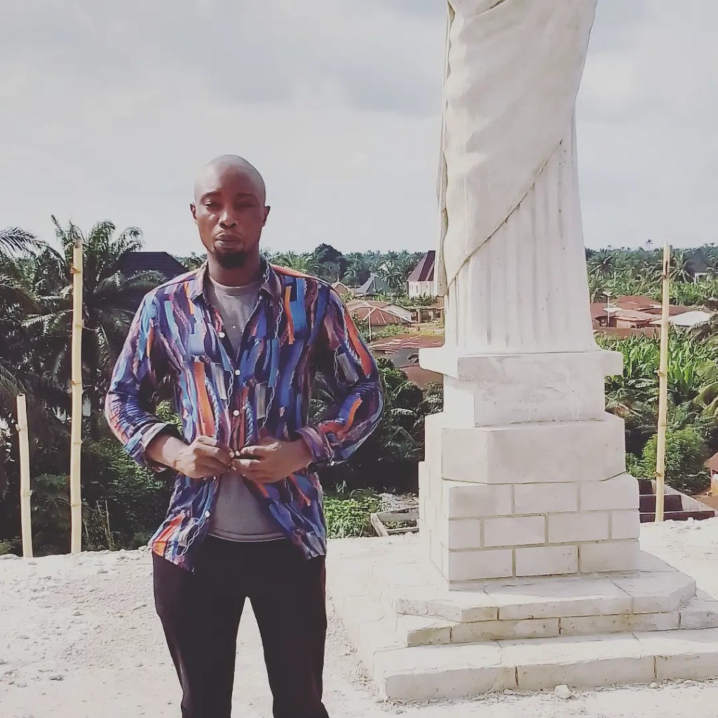 Henry Aziengbe as a sculptor