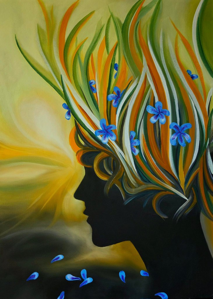 The Somatic Nature of Nature — Oil on canvas (50 × 70 cm)