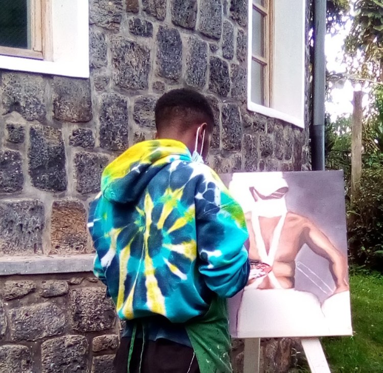 Munezero Benjamin / Bennez, Rwanda wildlife artist contemporary art