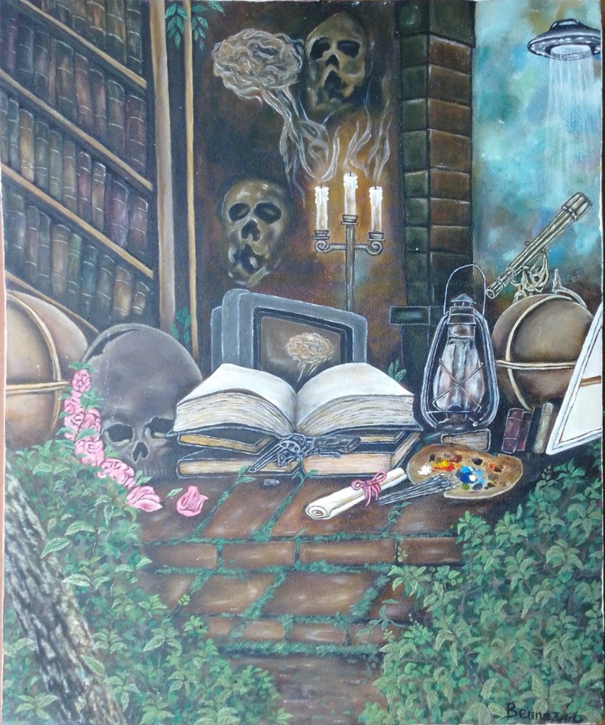 Munezero Benjamin / Bennez, Rwanda wildlife artist surrealism painting man mind